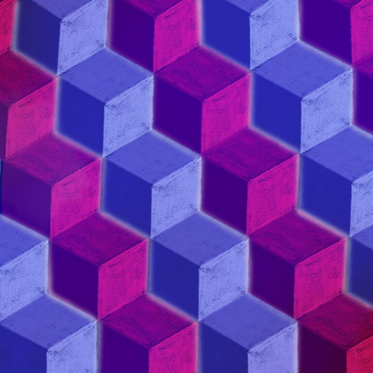 Cropped Wall of Cubes